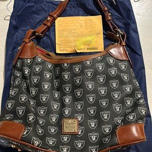 Raiders original Dooney & Burke shoulder bag